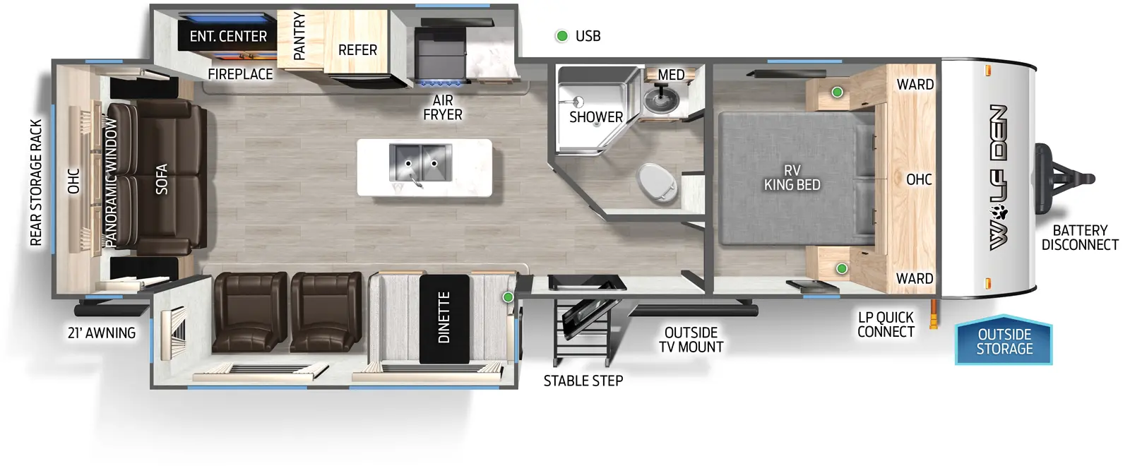 Cherokee Black Label 274WKBL - DSO Floorplan